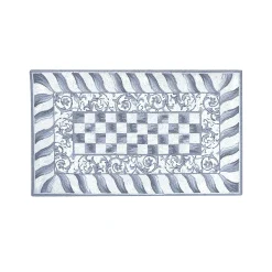 MacKenzie-Childs Rugs<Sterling Check 3' x 5' Rug