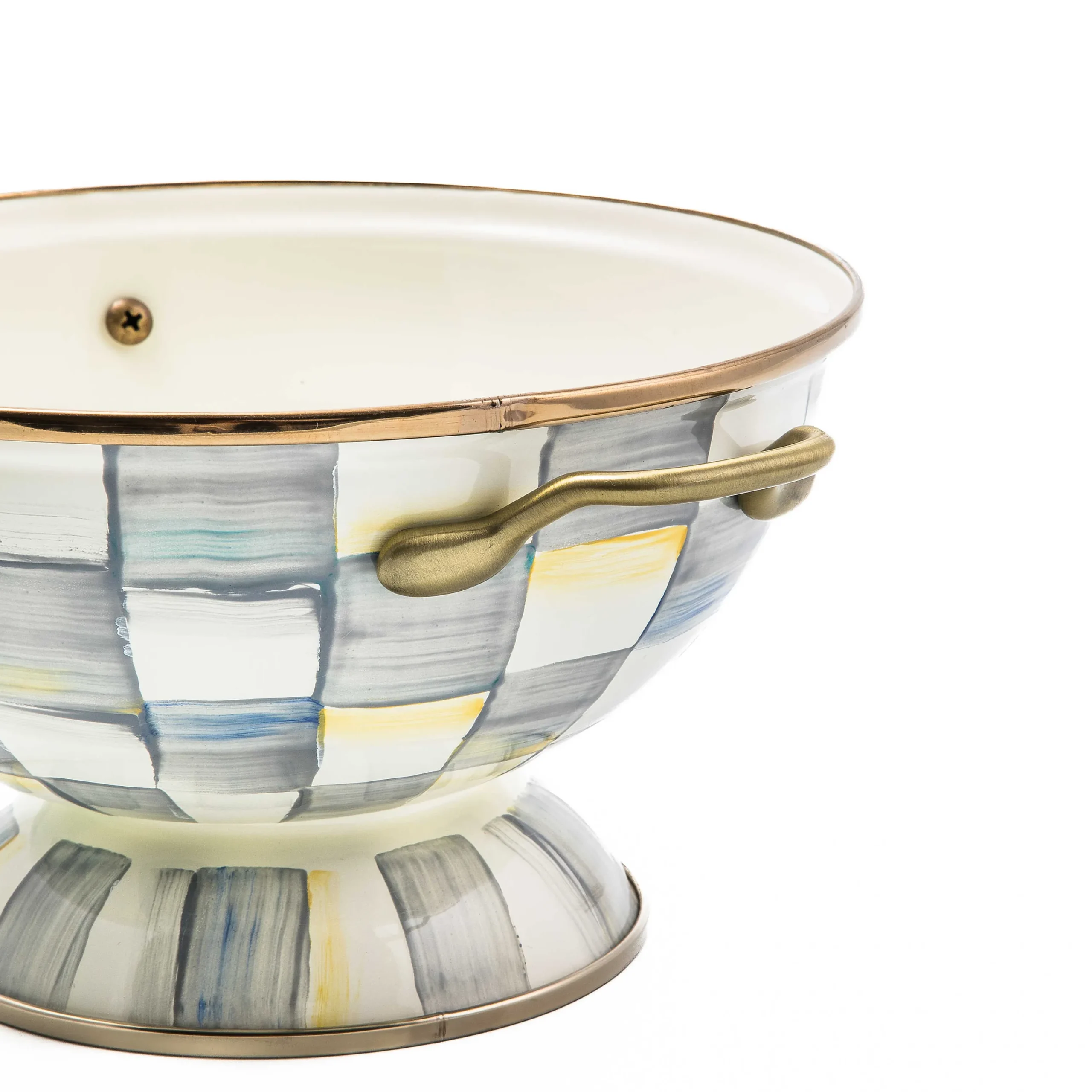MacKenzie-Childs Serveware<Sterling Check Almost Everything Bowl