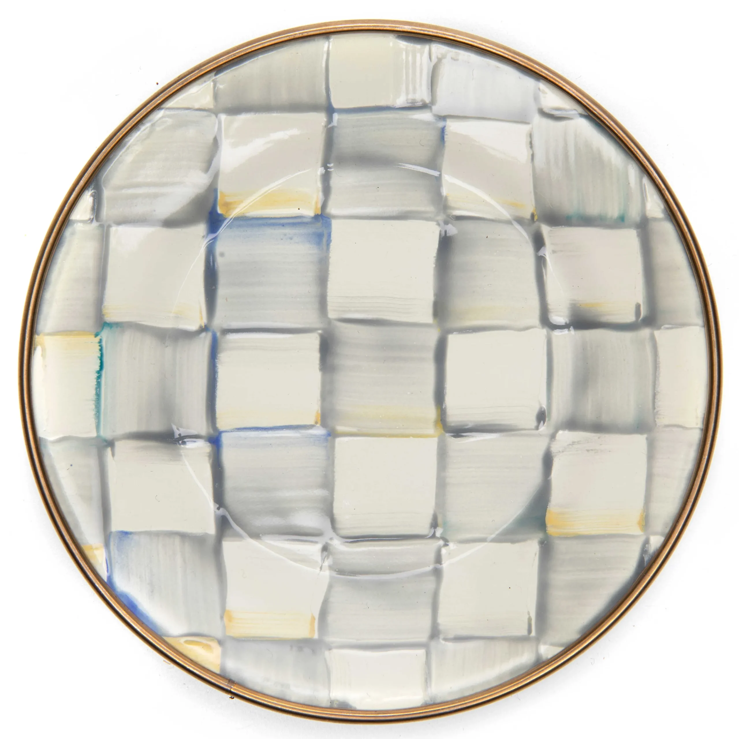 MacKenzie-Childs Bar Entertaining|Serveware<Sterling Check Appetizer Plates, Set of 4