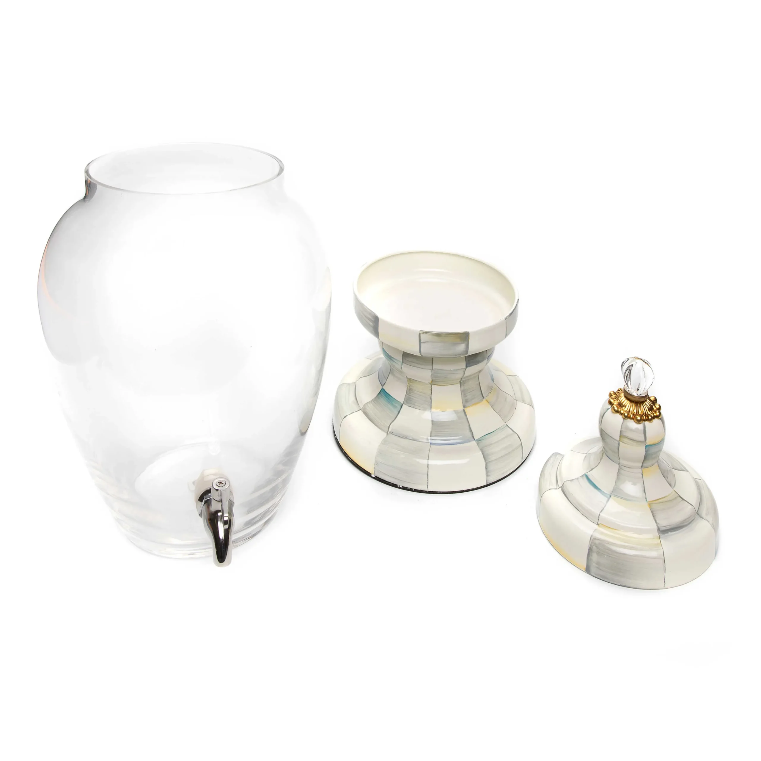 MacKenzie-Childs Bar Entertaining|Serveware<Sterling Check Beverage Hostess