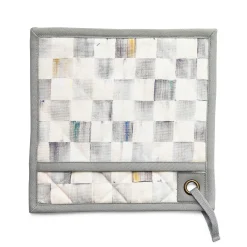 MacKenzie-Childs Fall Entertaining|Kitchen & Table Linens<Sterling Check Bistro Potholder