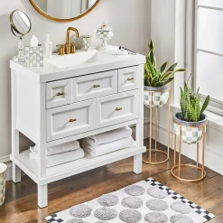 MacKenzie-Childs Bath & Bath Accessories|Room Accents<Sterling Check Boutique Tissue Box Cover