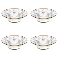 MacKenzie-Childs Kitchen & Dining Sets|Dinnerware & Flatware<Sterling Check Breakfast Bowls, Set of 4