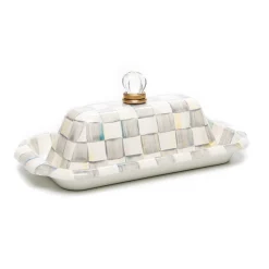 MacKenzie-Childs Fall Entertaining|Kitchen Utensils & Tools<Sterling Check Butter Box