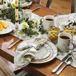 MacKenzie-Childs Spring|Candles & Fragrances<Sterling Check Butterfly Candle Holders, Set of 2