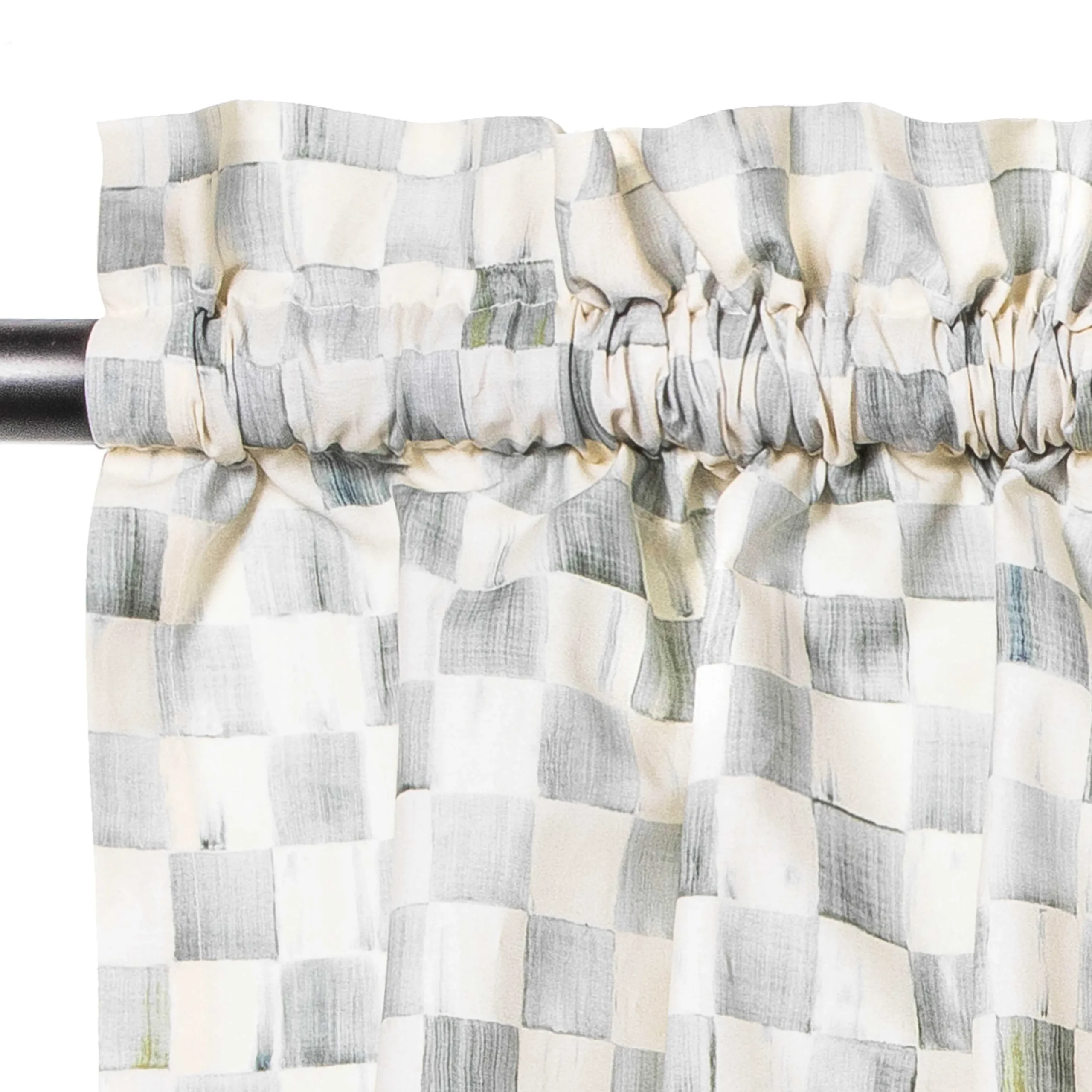 MacKenzie-Childs Room Accents<Sterling Check Cafe Curtains