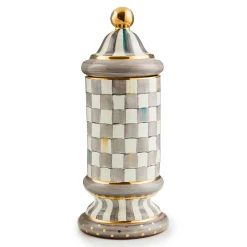 MacKenzie-Childs Kitchen Storage & Organization<Sterling Check Ceramic Column Canister