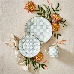 MacKenzie-Childs Kitchen & Dining Sets|Fall Entertaining<Sterling Check Chargers, Set of 4
