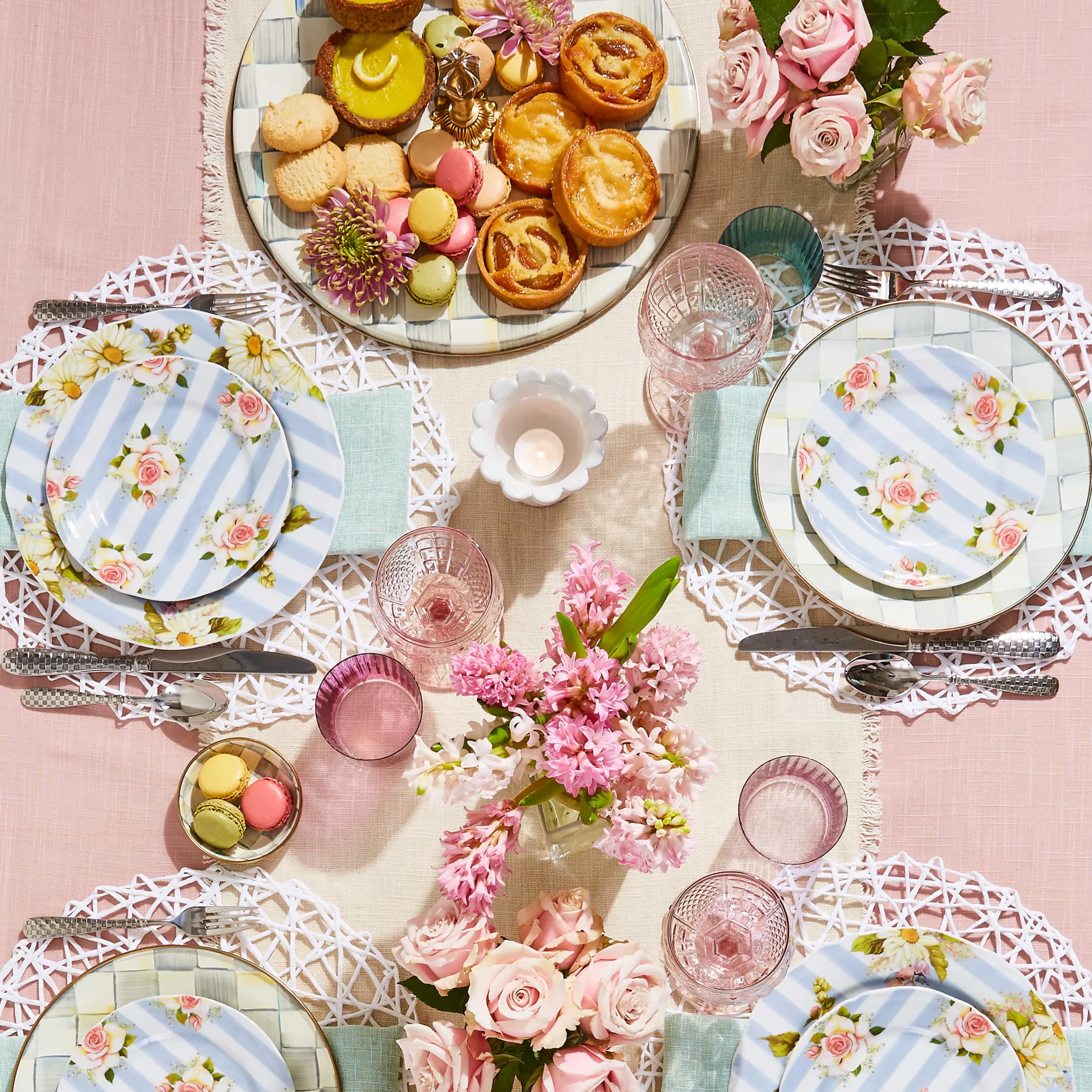 MacKenzie-Childs Fall Entertaining|Serveware<Sterling Check Cheese Course