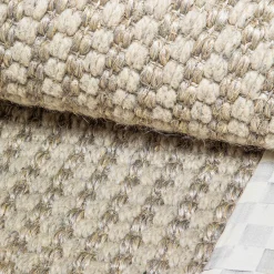 MacKenzie-Childs Rugs<Sterling Check Chunky Sisal Wool Grey 2' x 3' Rug