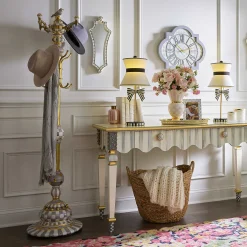 MacKenzie-Childs Entryway Furniture<Sterling Check Coat Perch