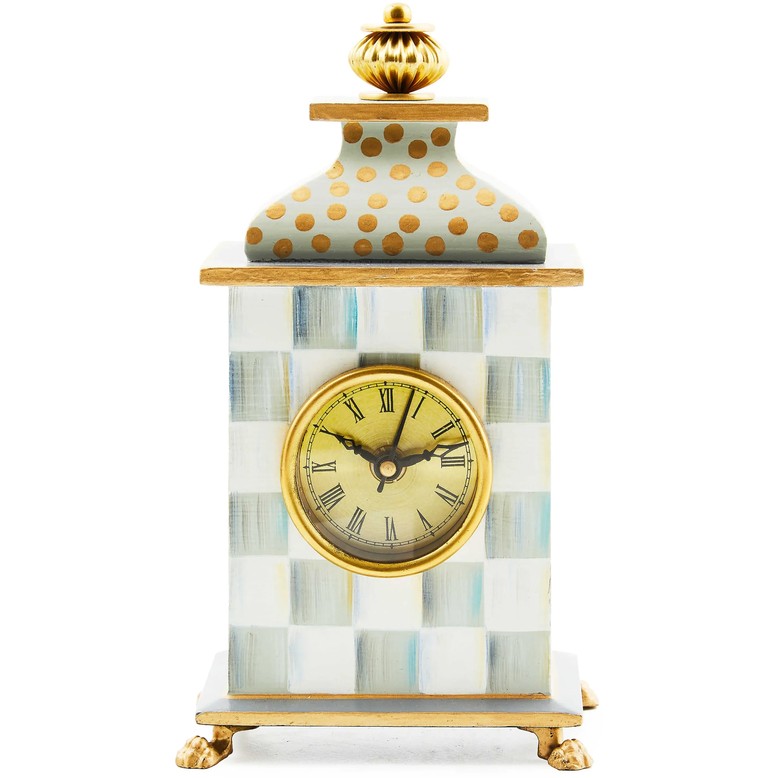 MacKenzie-Childs Room Accents<Sterling Check Desk Clock