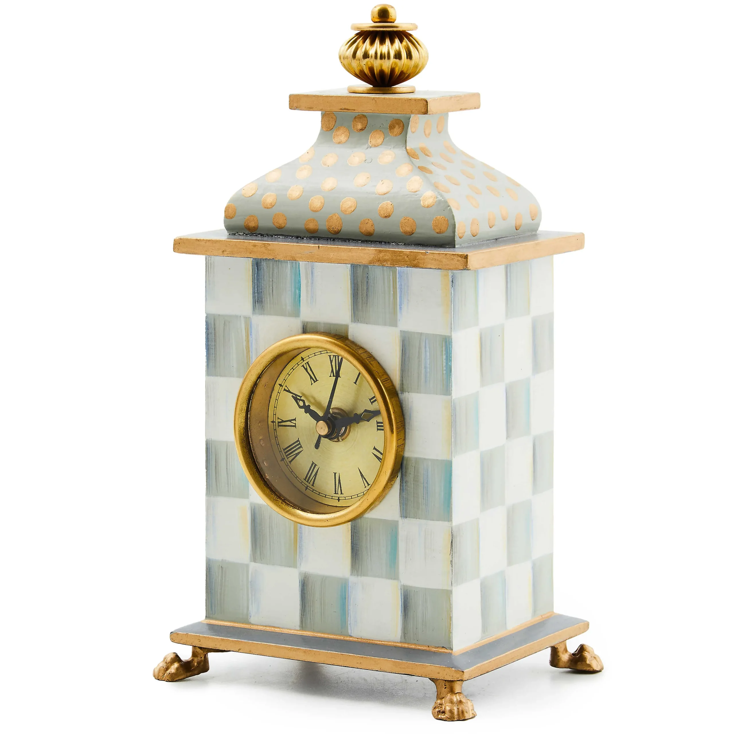 MacKenzie-Childs Room Accents<Sterling Check Desk Clock