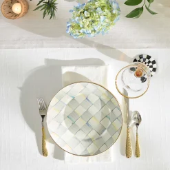 MacKenzie-Childs Dinnerware & Flatware<Sterling Check Dinner Plate