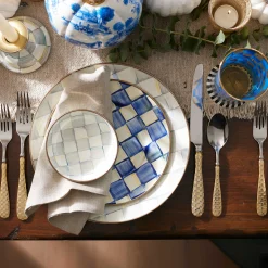 MacKenzie-Childs Serveware<Sterling Check Dipping Bowl