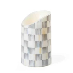MacKenzie-Childs Candles & Fragrances<Sterling Check Flicker 5 Pillar Candle