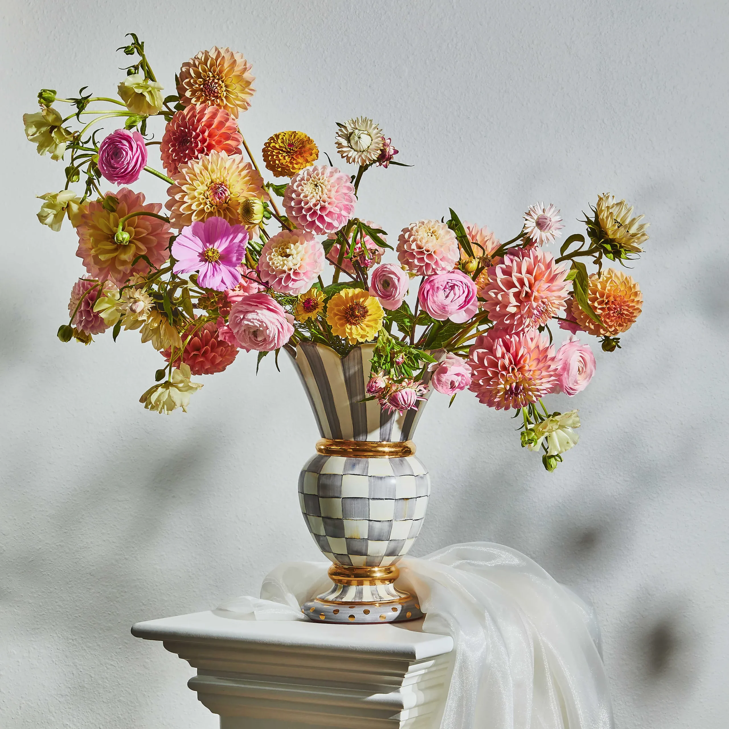 MacKenzie-Childs Room Accents<Sterling Check Great Vase