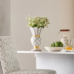 MacKenzie-Childs Room Accents<Sterling Check Great Vase
