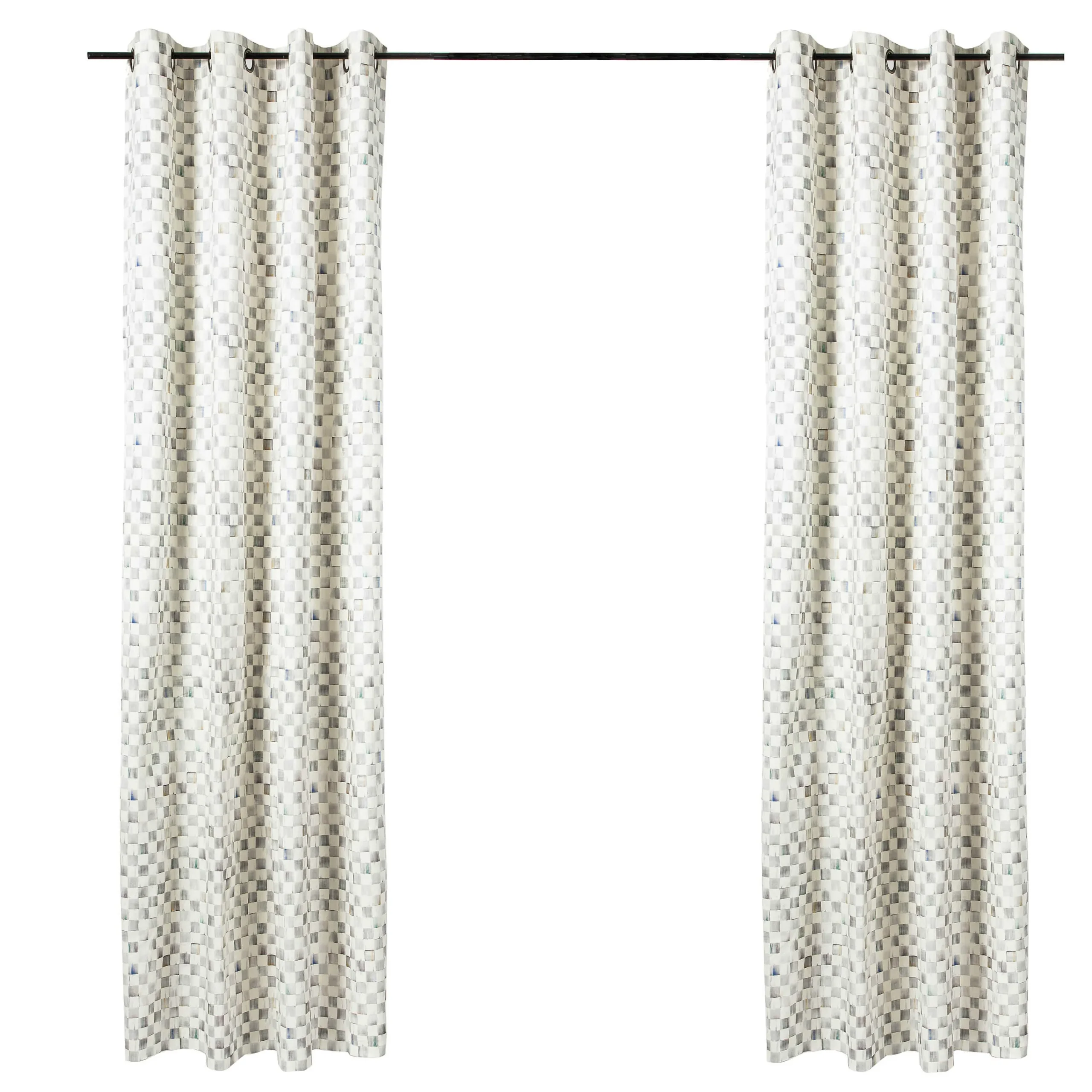MacKenzie-Childs Room Accents<Sterling Check Grommet Top Curtain Panel
