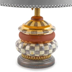 MacKenzie-Childs Lighting<Sterling Check Groovy Table Lamp