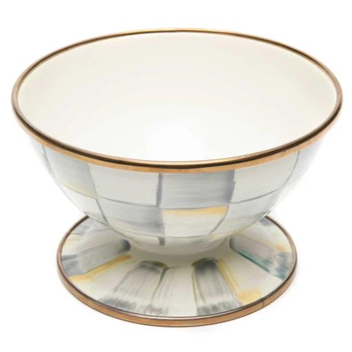 MacKenzie-Childs Dinnerware & Flatware<Sterling Check Ice Cream Dish