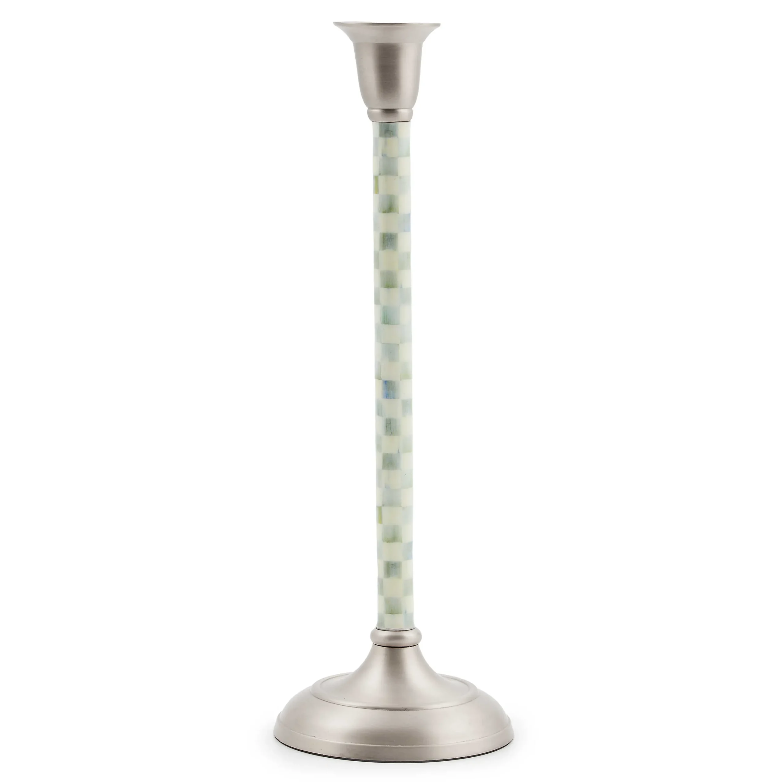 MacKenzie-Childs Candles & Fragrances|Table Accessories<Sterling Check Large Candlestick