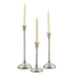 MacKenzie-Childs Candles & Fragrances|Table Accessories<Sterling Check Large Candlestick