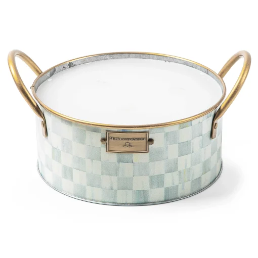 MacKenzie-Childs Spring|Candles & Fragrances<Sterling Check Large Citronella Candle