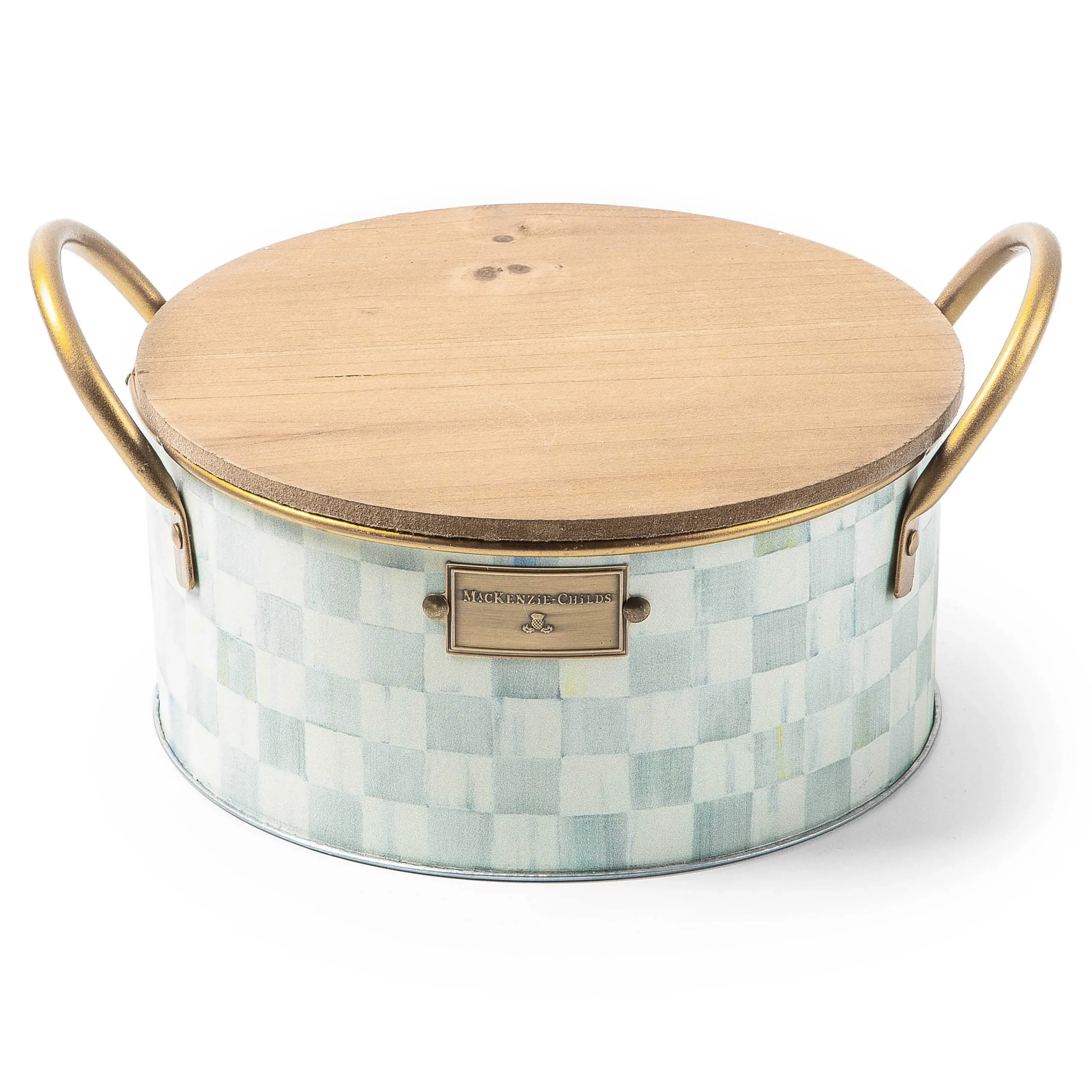 MacKenzie-Childs Spring|Candles & Fragrances<Sterling Check Large Citronella Candle