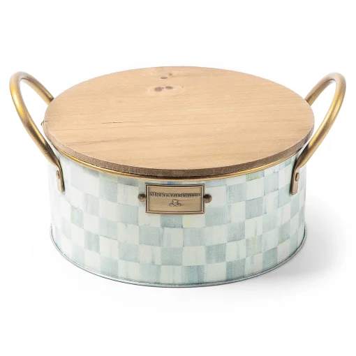 MacKenzie-Childs Spring|Candles & Fragrances<Sterling Check Large Citronella Candle