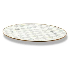 MacKenzie-Childs Bar Entertaining|Serveware<Sterling Check Large Oval Platter