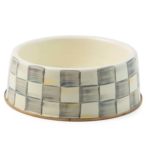 MacKenzie-Childs Accessories<Sterling Check Large Pet Dish
