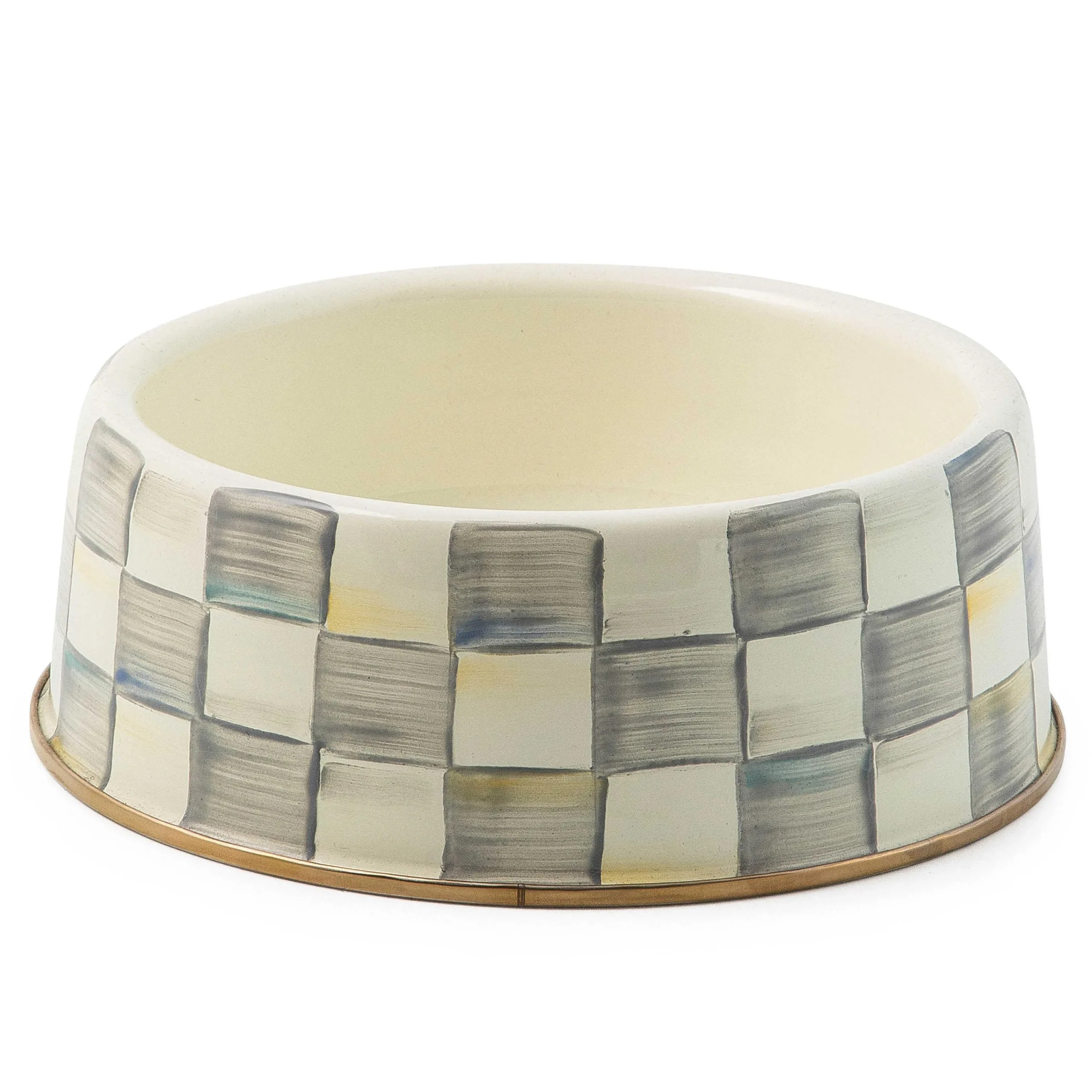 MacKenzie-Childs Accessories<Sterling Check Large Pet Dish
