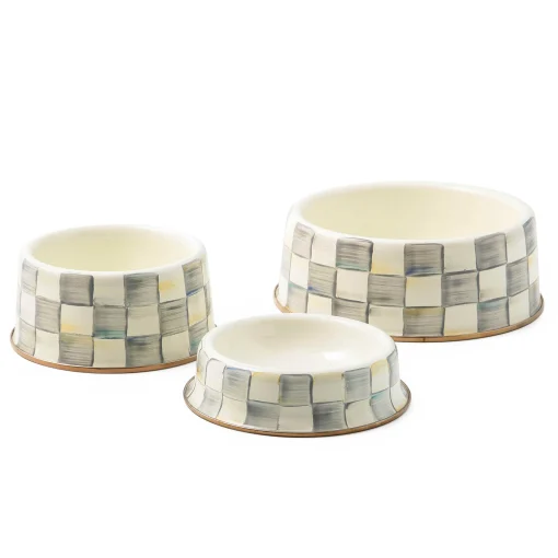 MacKenzie-Childs Accessories<Sterling Check Large Pet Dish