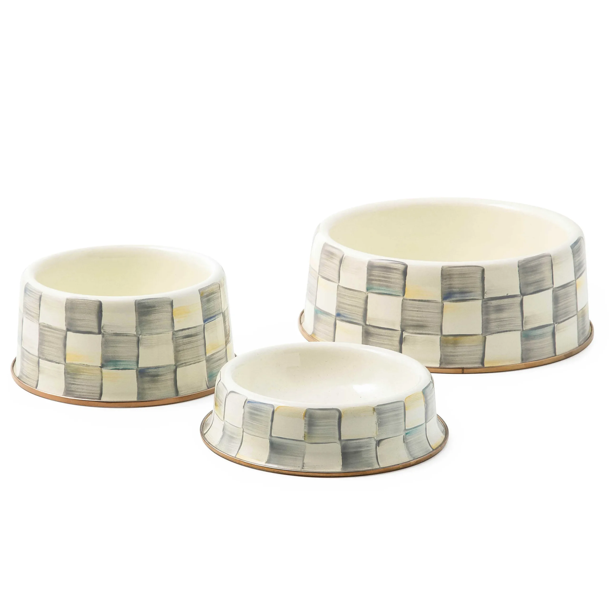 MacKenzie-Childs Accessories<Sterling Check Large Pet Dish