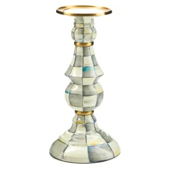 MacKenzie-Childs Candles & Fragrances<Sterling Check Large Pillar Candlestick