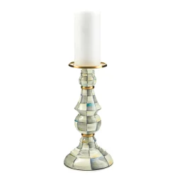 MacKenzie-Childs Candles & Fragrances<Sterling Check Large Pillar Candlestick