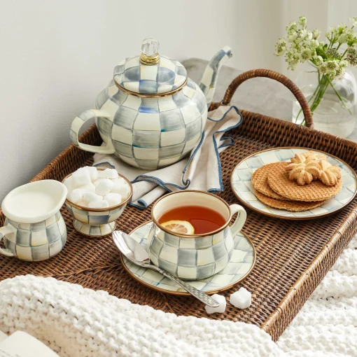 MacKenzie-Childs The Coffee Shop|Serveware<Sterling Check Little Creamer