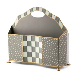 MacKenzie-Childs Room Accents<Sterling Check Magazine Holder