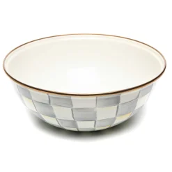 MacKenzie-Childs Serveware|Dinnerware & Flatware<Sterling Check Medium Everyday Bowl
