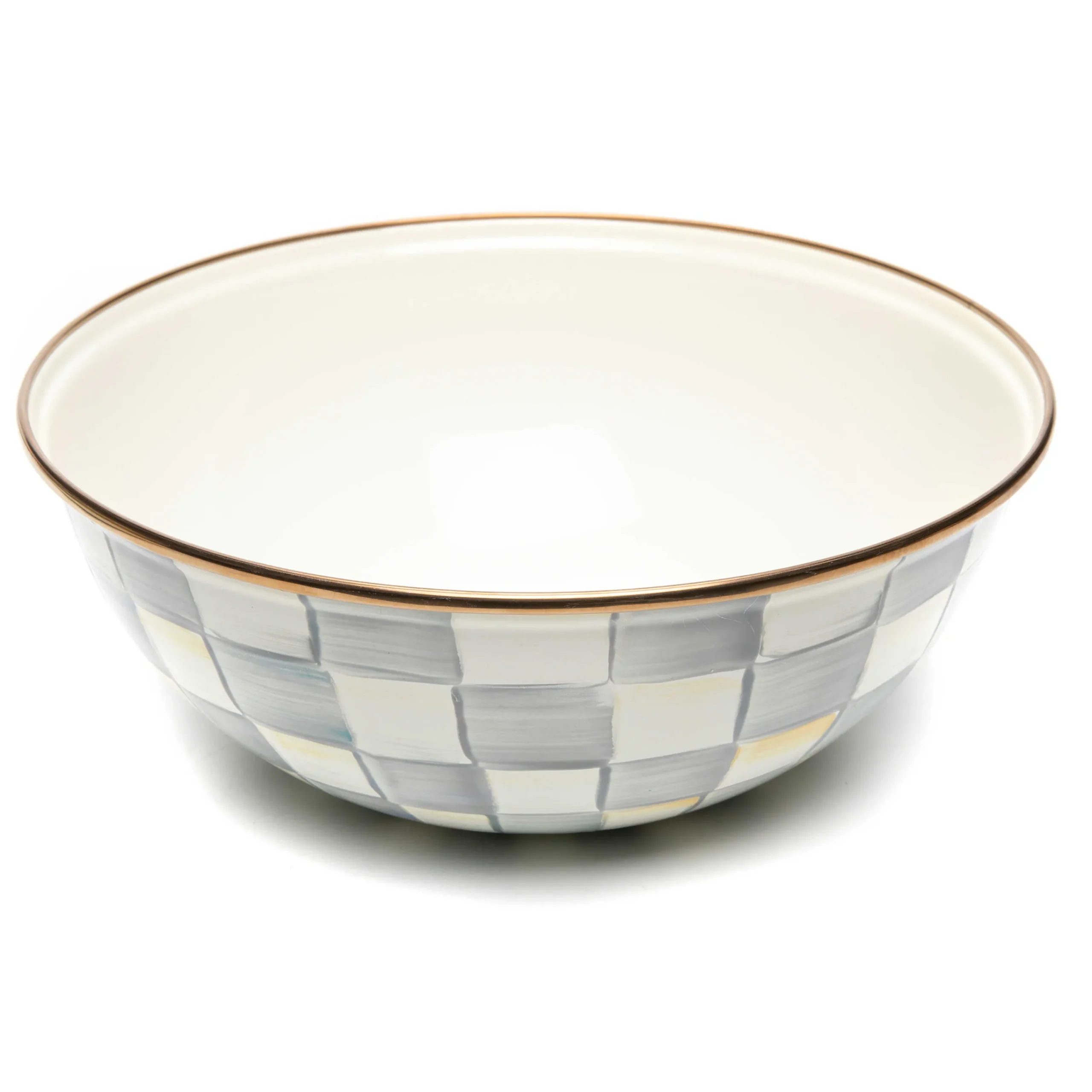 MacKenzie-Childs Serveware|Dinnerware & Flatware<Sterling Check Medium Everyday Bowl