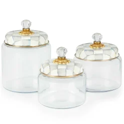 MacKenzie-Childs Kitchen Storage & Organization<Sterling Check Medium Kitchen Canister