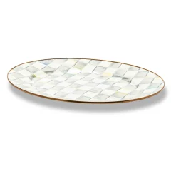 MacKenzie-Childs Bar Entertaining|Serveware<Sterling Check Medium Oval Platter