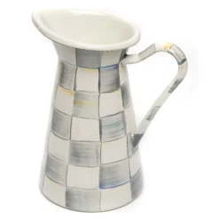 MacKenzie-Childs Serveware<Sterling Check Medium Practical Pitcher