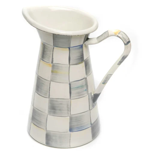 MacKenzie-Childs Serveware<Sterling Check Medium Practical Pitcher