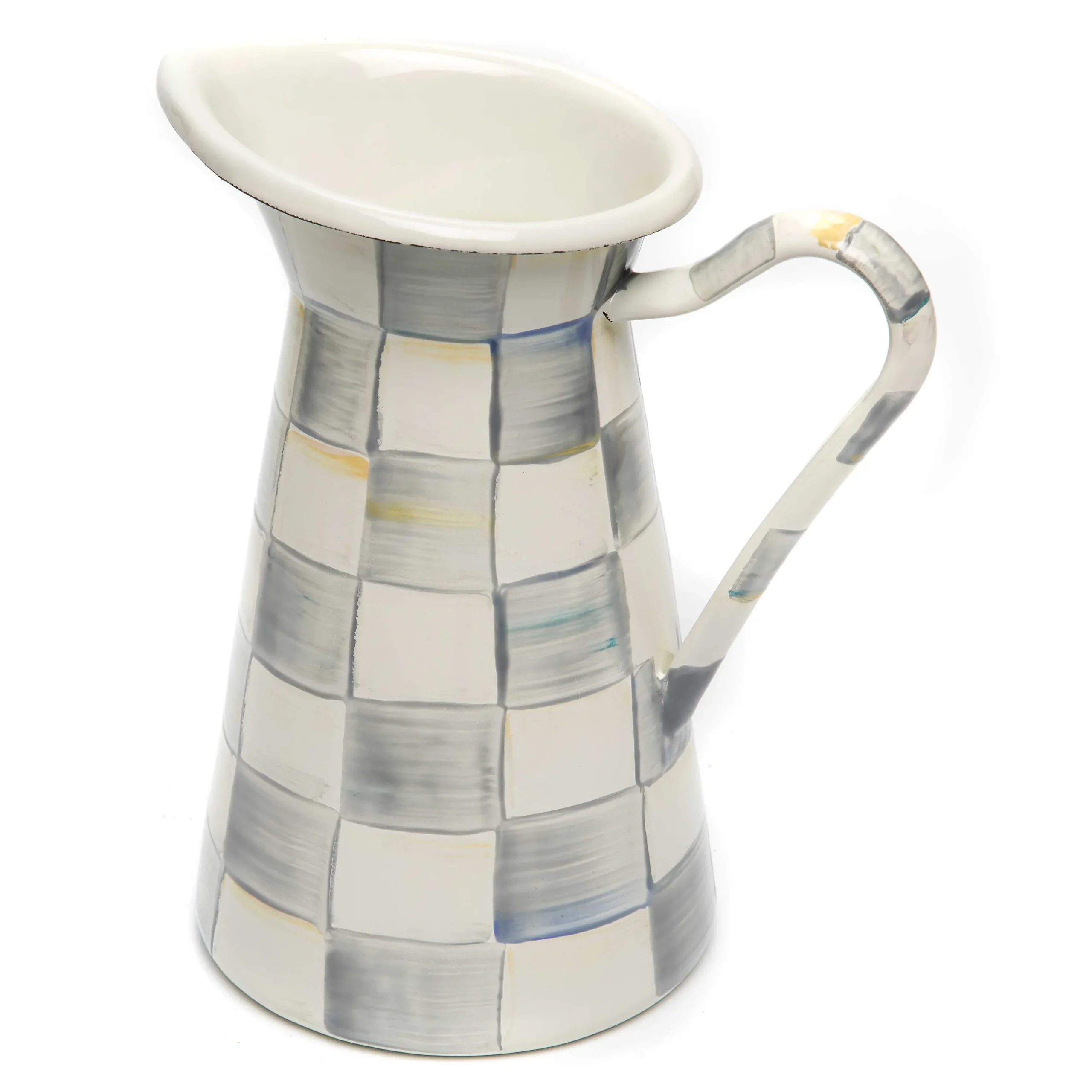 MacKenzie-Childs Serveware<Sterling Check Medium Practical Pitcher