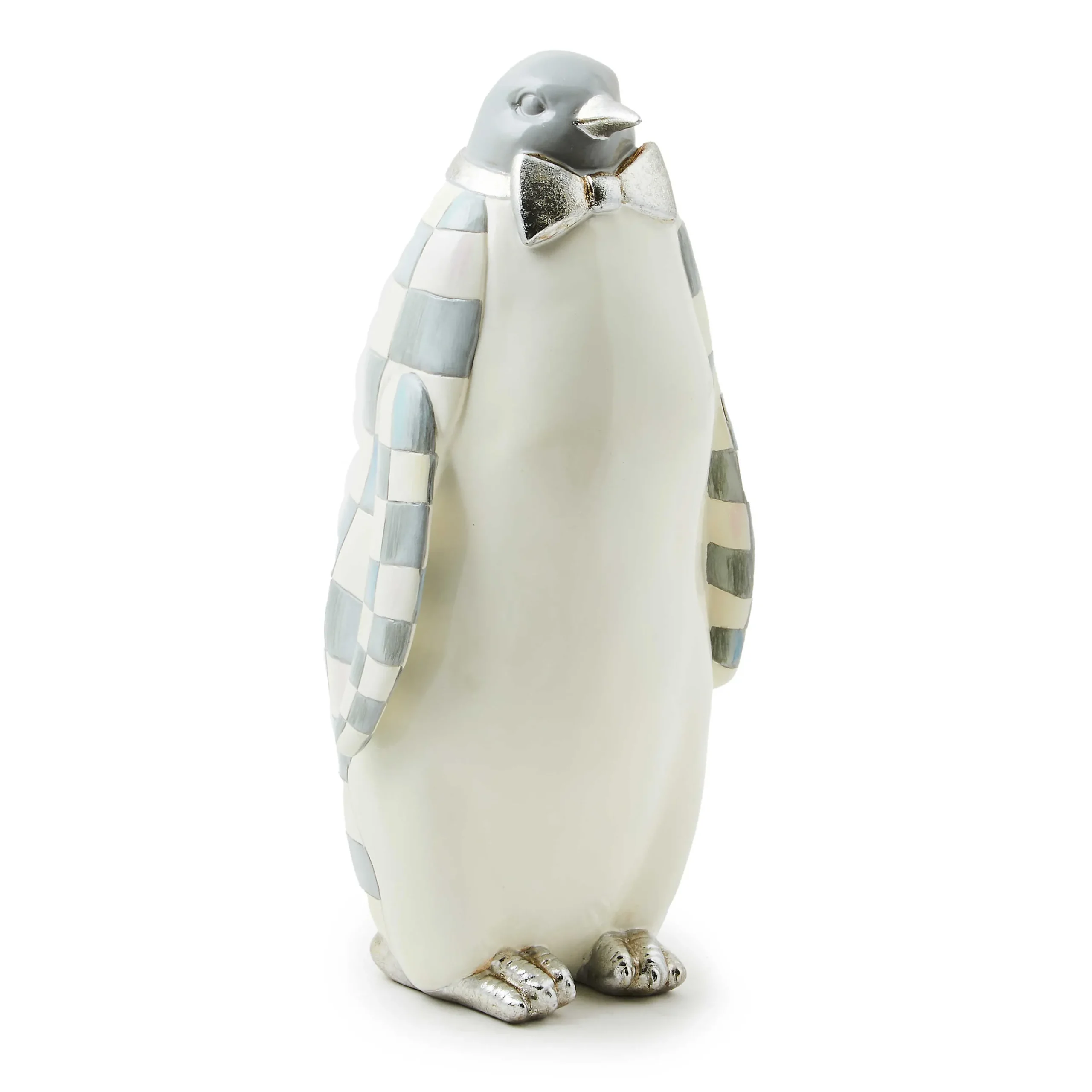 MacKenzie-Childs Room Accents<Sterling Check Penguin Figurine