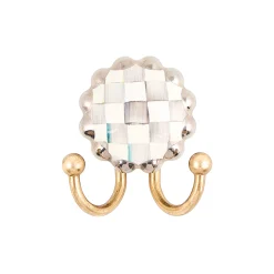 MacKenzie-Childs Finishing Touches<Sterling Check Round Hook
