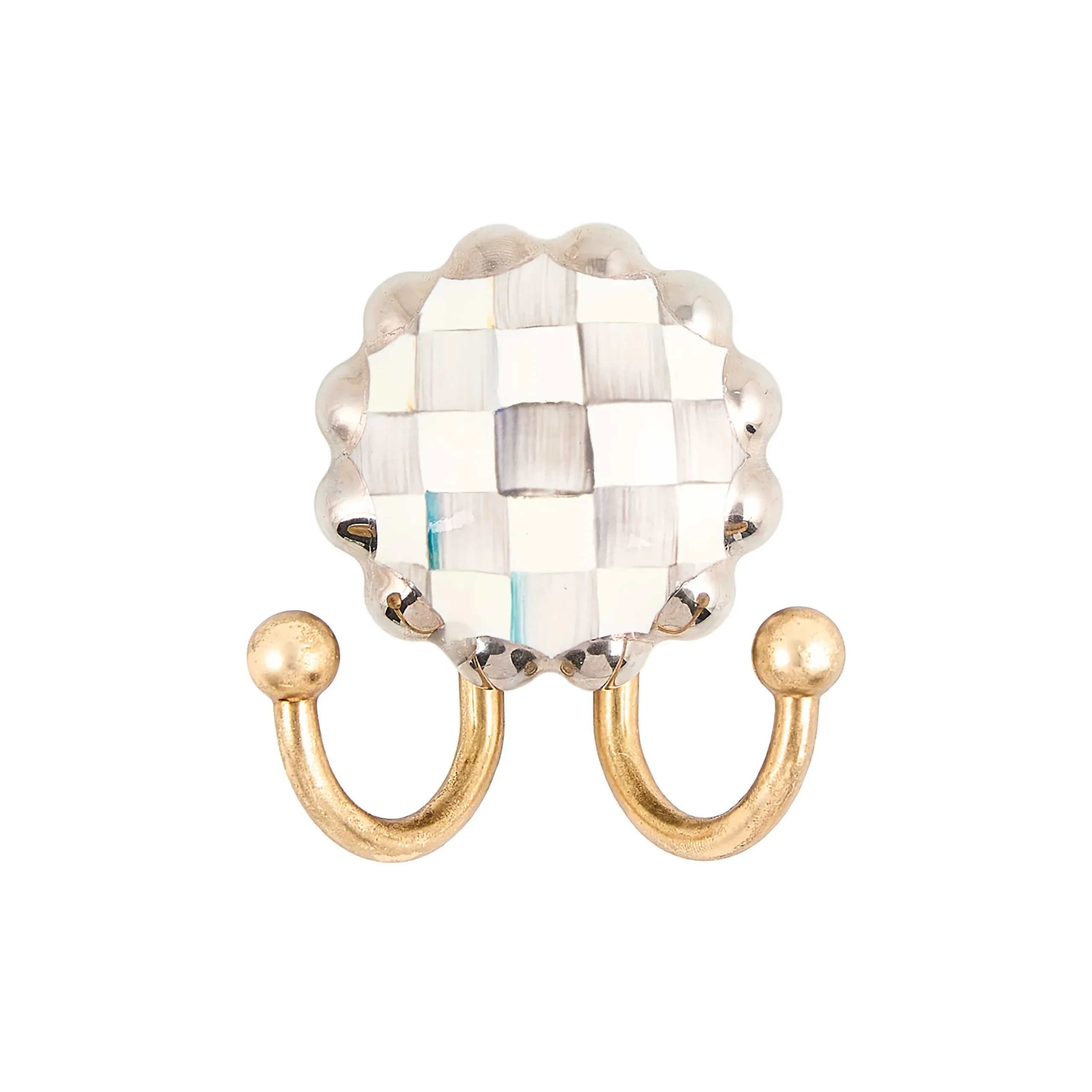 MacKenzie-Childs Finishing Touches<Sterling Check Round Hook