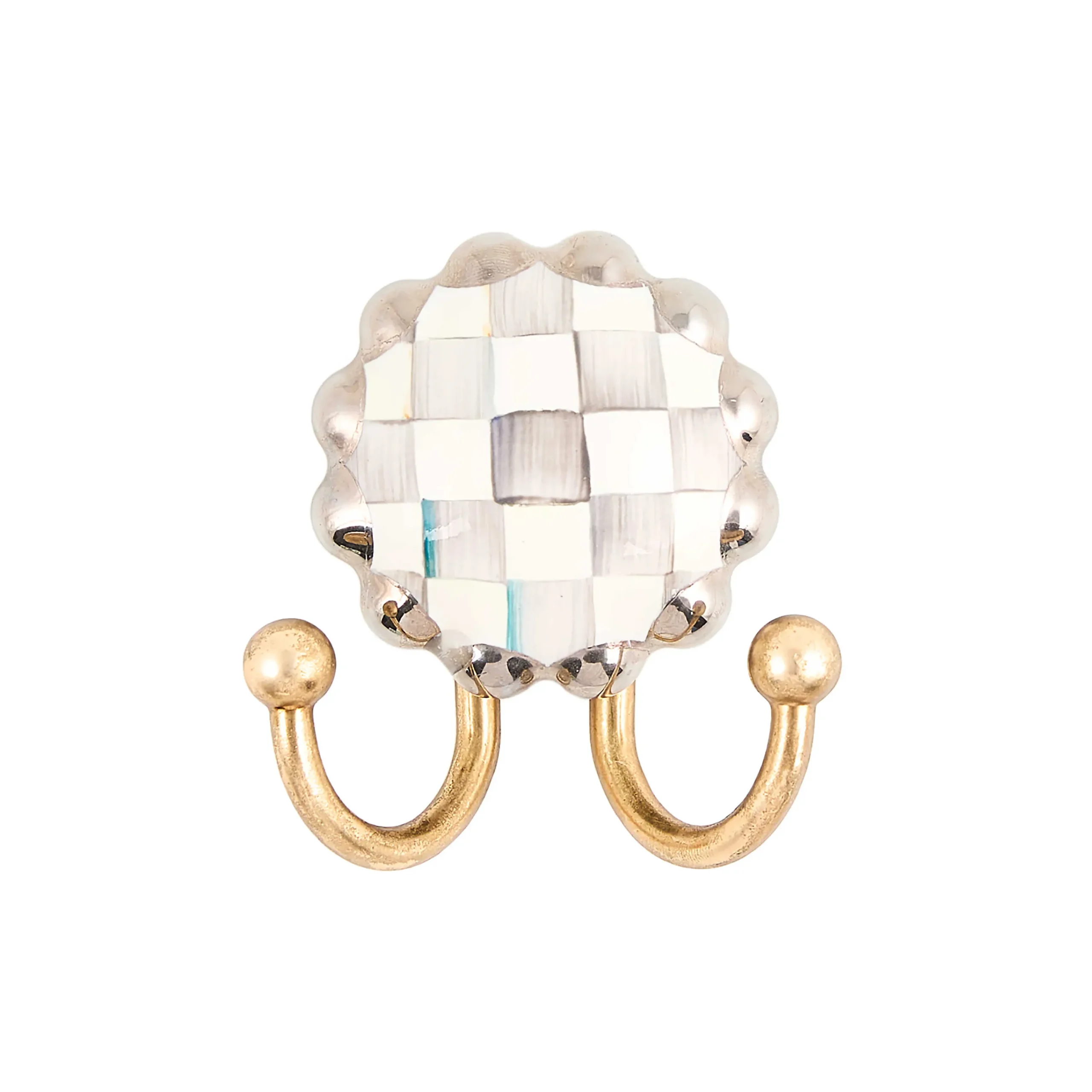 MacKenzie-Childs Finishing Touches<Sterling Check Round Hook